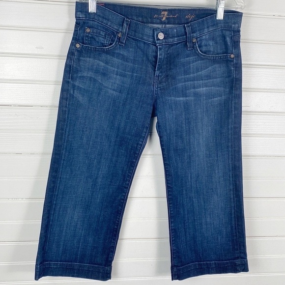 7 For All Mankind Dojo Capri Jeans Size 29 - Picture 1 of 6